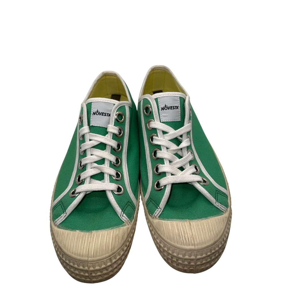 Novesta Star Master Green Canvas Low Top Sneakers EU 39 US 8.5 Women 6.5 Mens